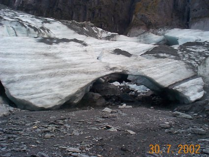 Naturally formed Ice bridge